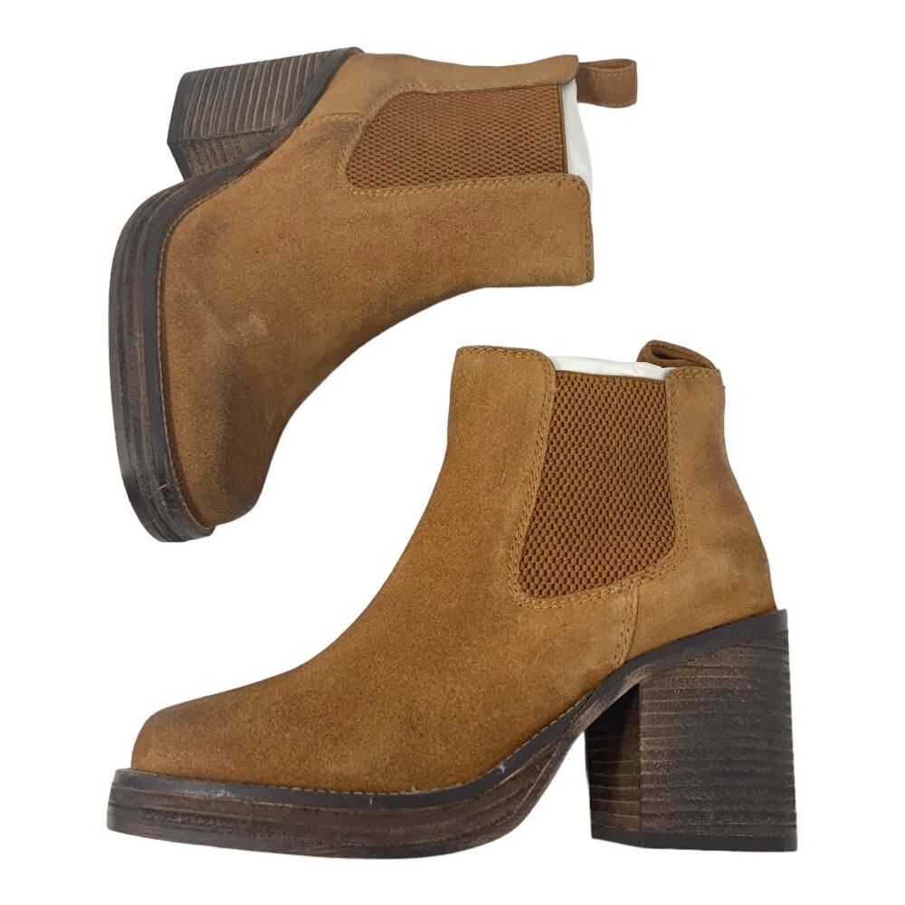 Diba Sereta Suede Bootie Cognac Size 6 NWT $159 MSRP
